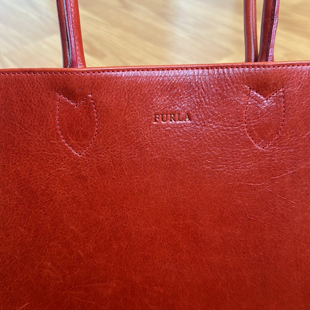 **Holiday Sale** Beautiful Red Leather Furla purse